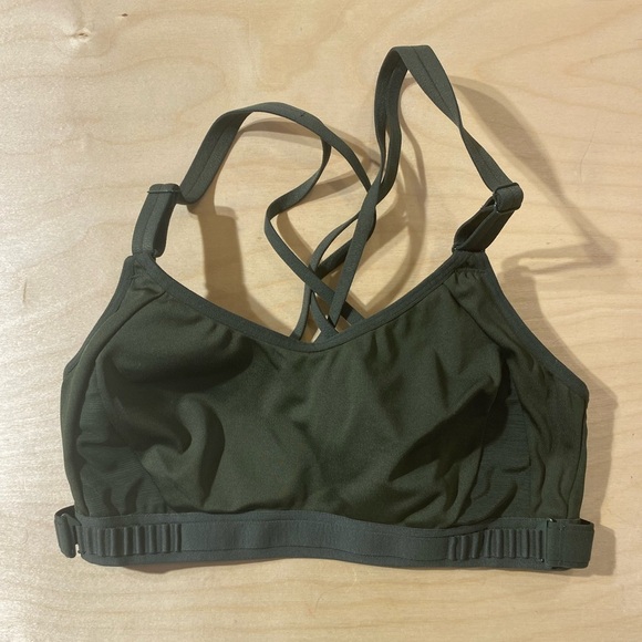 All in Motion Women's Olive Green Sports Bra Small (MV) - Picture 3 of 7
